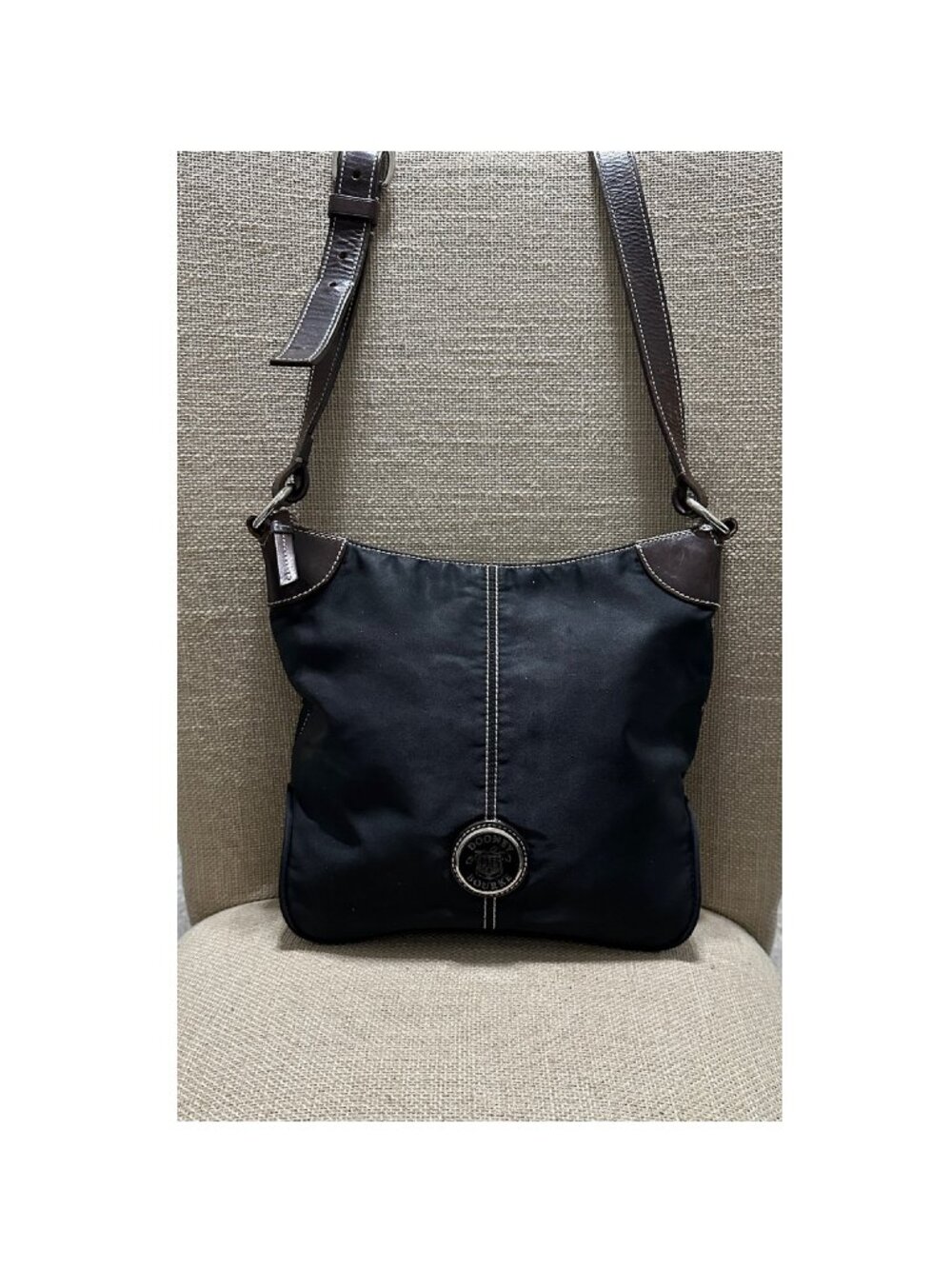 Dooney And Bourke Black Nylon Crossbody Bag